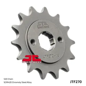 Standard Steel Motorcycle Sprocket JT Sprockets 520 Derbi 250 DXR / Honda Rebel 250 13T image-1