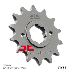 Standard Steel Motorcycle Sprocket JT Sprockets 520 Honda XR 500 R (PE01) 15T image-1
