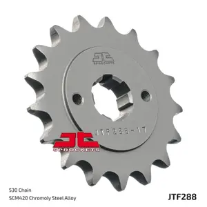 Standard Steel Motorcycle Sprocket JT Sprockets 530 Honda CB 500 K Four (CB500) 17T image-1