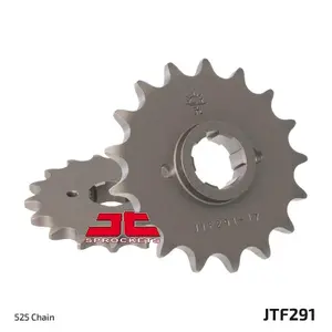 Standard Steel Motorcycle Sprocket JT Sprockets 525 Honda Rebel 450 (PC18) 16T image-1