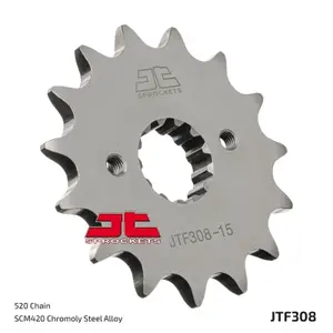 Standard Steel Motorcycle Sprocket JT Sprockets 520 Derbi Mulhacen 660 / Honda NX 650 Dominator (RD02) / Aprilia Pegaso 650 Strada 14T image-1