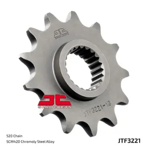 Standard Steel Motorcycle Sprocket JT Sprockets 520 Polaris Big Boss 250 4X4 12T image-1