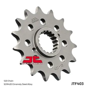 Standard Steel Motorcycle Sprocket JT Sprockets 520 Husqvarna SMR 449 (A600AB) / BMW G 450 X (0145) 15T image-1