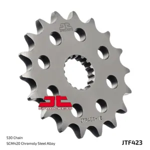 Standard Steel Motorcycle Sprocket JT Sprockets 530 Suzuki GSX-R 1000 / Kawasaki KX 125 (KX125K) 18T image-1