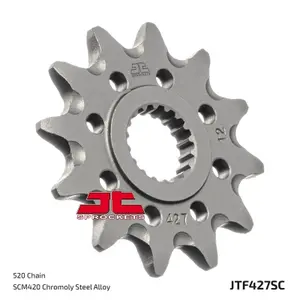 Mud-Resistant Steel Motorcycle Sprocket JT Sprockets 520 Suzuki RM-Z 250 13T image-1