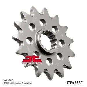 Mud-Resistant Steel Motorcycle Sprocket JT Sprockets 520 Beta Alp 200 4T / Suzuki DR-Z 400 S 14T image-1