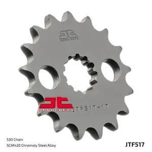 Standard Steel Motorcycle Sprocket JT Sprockets 530 Keeway Matrix 50 Racing Sport / Kawasaki Ninja ZX-12 R (ZX1200A) 17T image-1