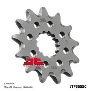 Mud-Resistant Steel Motorcycle Sprocket JT Sprockets 520 Aprilia RS 250 / CF Moto 650 TK 12T image-1