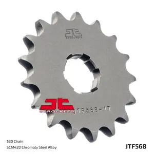 Standard Steel Motorcycle Sprocket JT Sprockets 530 Yamaha XS 650 17T image-1