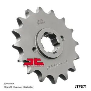 Standard Steel Motorcycle Sprocket JT Sprockets 520 Yamaha XJ 600 (51J) 16T image-1