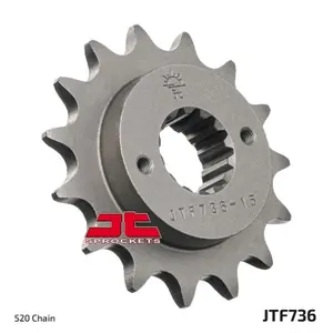Standard Steel Motorcycle Sprocket JT Sprockets 520 Ducati 600 Monster Dark 15T image-1