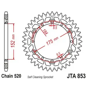 Motorcycle crown JT Sprockets Yamaha YZ 125 [125]/Yamaha YZ 250 [250] image-0