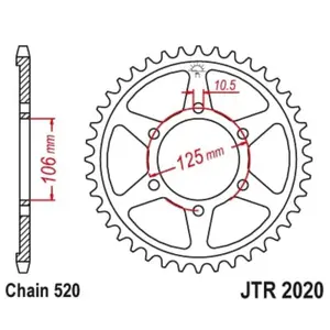 Motorcycle crown JT Sprockets Triumph TIGER SPORT 660 [660]/Triumph STREET SCRAMBLER 900 ABS [900]/Triumph SCRAMBLER 900 [900] image-0