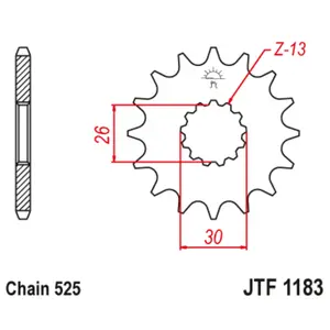 Motorcycle sprocket JT Sprockets Triumph Bonneville 800 [800]/Triumph Bonneville 800 AMERICA [800]/Triumph Bonneville 865 [865] image-0