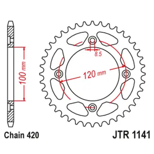 Motorcycle crown JT Sprockets BETA RR 50 ENDURO SPORT [50]/BETA RRT 50 ENDURO [50]/BETA RRT 50 ENDURO RACING [50] image-0