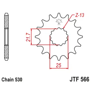 Motorcycle sprocket JT Sprockets 530 image-0
