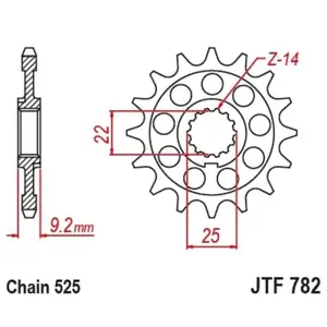 Motorcycle sprocket JT Sprockets BENELLI LEONCINO 800 TRAIL [800]/BENELLI LEONCINO 800 [800] image-0
