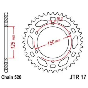 Motorcycle crown JT Sprockets BENELLI TRK 702 [700]/BENELLI TRK 702 X [700] image-0