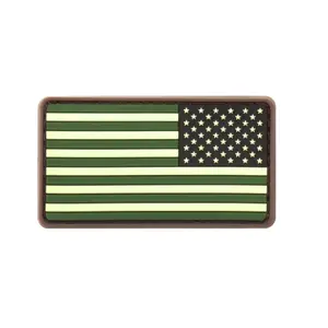 Εμπρόσθιο σήμα από καουτσούκ JTG US Flag Rubber Reversed image-0
