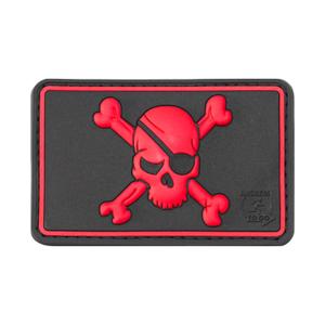 Rubberen badge JTG Pirate Skull