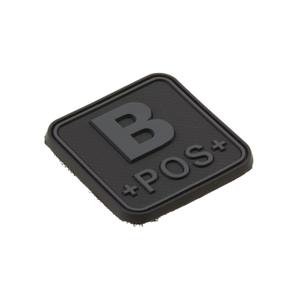 Square rubber badge JTG Bloodtype B+ image-2