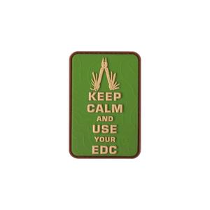 Rubber badge JTG Keep Calm EDC
