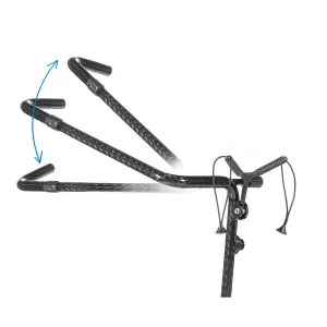 3-wheeled manual golf trolley JuCad Carbon Shine image-1