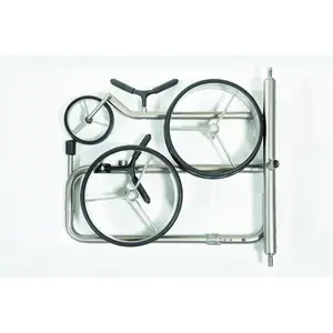 Child's 3-Wheel Manual Golf Trolley JuCad Acier Inoxydable image-1