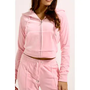 Women's zip-up velvet hoodie Juicy Couture Madison Classic image-2