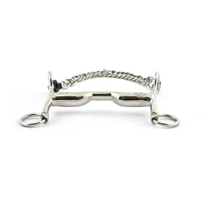 Inox Snaffle Bit for Horse with Tongue Port Jump'In