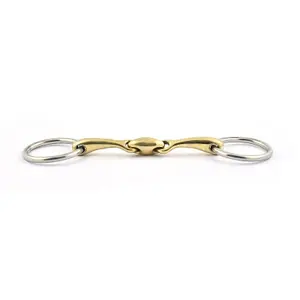 Double Broken Mouthpiece for Bridle Horse Bit Jump'In image-0