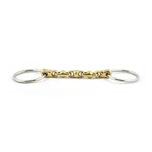 Mors Olive for Horse Pelham Bit with Balls Jump'In image-0