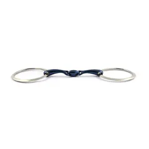 Double snaffle bits for horses Jump'In Blue Steel image-0