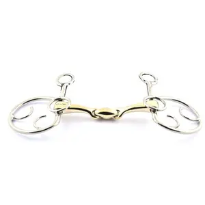 Double snaffle bits for horses Jump'In Goyo Aga image-0
