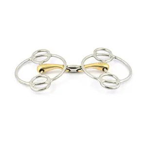 Mors double brisures for blocked horse Jump'In Swivel image-0