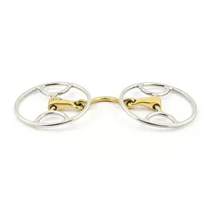 Double Jointed Bit for Horse with Tongue Slot Jump'In Swivel image-0