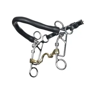 Double Jointed Loose Ring Bit for Horse Jump'In image-0