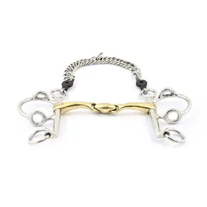 Pelham Bit for Horse with Double Joint Jump'In image-0