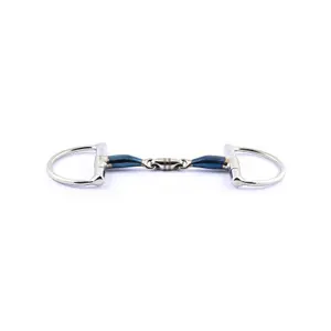 Olive bit for horse with double break Jump'In image-0