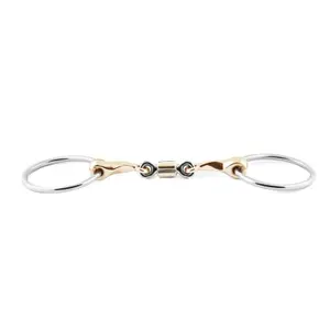 Twisted Double Broken Bit for Horse with Roller Jump'In image-0