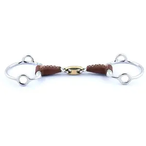 Leather Covered Lift Bit for Horse Jump'In image-0