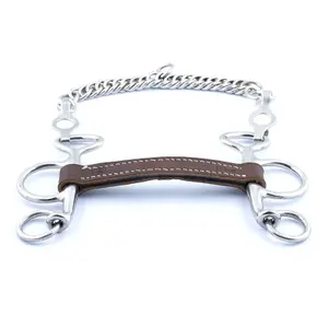 Leather Pelham for horse Jump'In image-0