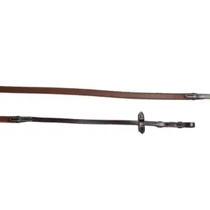 Leather Rubber Reins for Horse Jump'In 1/2 image-0