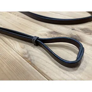 Smooth Leather Reins for Horse Jump'In image-1
