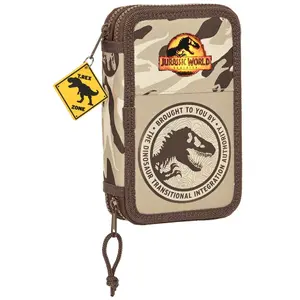 Complete double pencil case for baby Jurassic World image-0