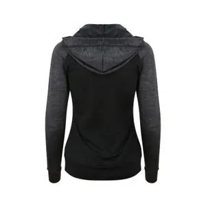 Kontrasterende zip sweatshirt til kvinder Just Cool Zoodie image-1