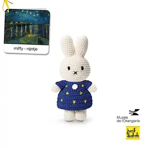 Puha játékfigura Just Dutch VanGogh x Miffy - Nuit Etoilée