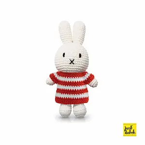 Miffy stripes cuddly toy Just Dutch image-0