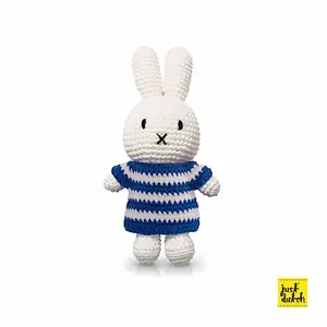 Miffy stripes cuddly toy Just Dutch image-0