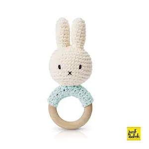 Miffy teether eco-cotton rattle Just Dutch image-0